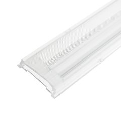 Einschubcover 25� Linse asymmetrisch f�r 3-Phasen Linearleuchte prismatisch, 120cm