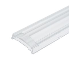 Einschubcover 2x25� Linse doppelt-asymmetrisch f�r 3-Phasen Linearleuchte prismatisch, 120cm