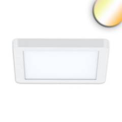 LED Aufbau/Einbauleuchte Flex Pro eckig 235x235, Loch-� 65-205mm, 16W, wei�, 1920lm, 3000/3500/4000K