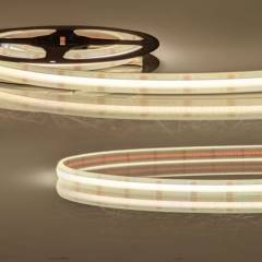 LED Stripe High Temperature, Sauna bis 100�C, HT927/960 COB wei�dynamisch, 24V, 10W/m, IP68, 5m