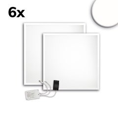 LED B�ropanel ECO Backlight Line 625mm, UGR<19, 36W, neutralwei�, 6er Set, 1-10V dimmbar