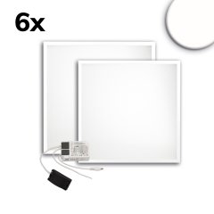 LED B�ropanel ECO Backlight Line 625mm, UGR<19, 36W, neutralwei�, 6er Set, Push/DALI dimmbar