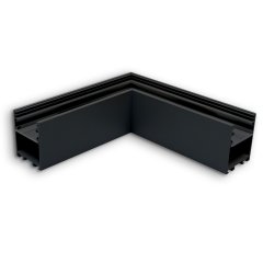 Leuchtenprofil LAMP30 V2 90� Ecke, geschwei�t, 120x120mm, schwarz RAL 9005, ohne Cover
