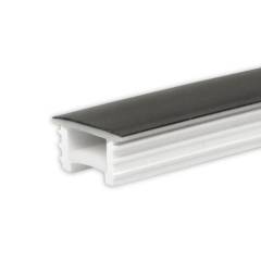 ISOLED biegbares LED Profil FLEX-COVER16 Twist+Bend, Silikon, schwarz, 5m Rolle, B:15mm