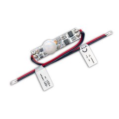Mini PIR Bewegungssensor zum Einbau in LED-Lichtprofile, 12-24V DC 3A