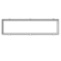 Isoled Einbaurahmen wei� RAL 9016, f�r LED Panels 308x1550, steckbare Schnellmontage