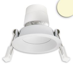 Schwenkbarer LED B�ro-/Einbaustrahler Back68, wei� matt, 5W, CRI90, 2700K warmwei�, rund, UGR<12, di