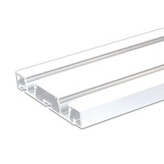 Isoled Vorhangprofil, Alu-Profil,  Curtain10 DOUBLE, wei� RAL9010, 2m