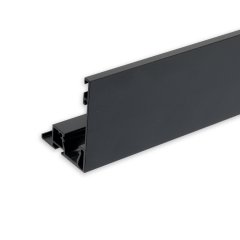 Vorhangblende VISOR mit Lichtlinienoption f�r Vorhangprofil Curtain, schwarz RAL 9005