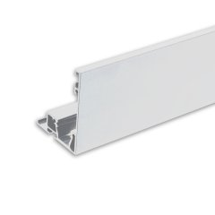 Vorhangblende VISOR mit Lichtlinienoption f�r Vorhangprofil Curtain, wei� RAL 9010