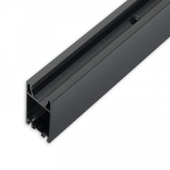 Isoled Vorhangprofil, Alu-Profil,  Curtain10 ONE HIGH, schwarz RAL 9005, 2m