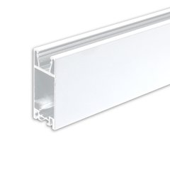 Isoled Vorhangprofil, Alu-Profil,  Curtain10 ONE HIGH, wei� RAL 9010, 2m