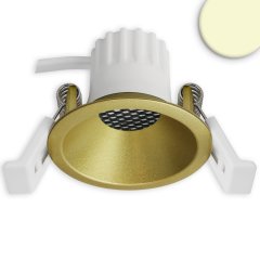 LED Einbaustrahler BACK45, gold, 5W, CRI90, 3000K warmwei�, Honeycomb, dimmbar