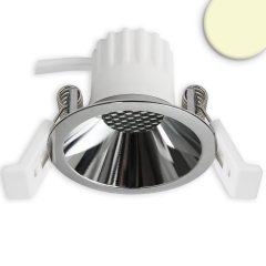 LED Einbaustrahler BACK45, alu gl�nzend, 5W, CRI90, 3000K warmwei�, Honeycomb, dimmbar