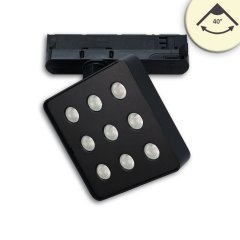 B-Ware 3-Phasen-Strahler MATRIX, 20W, 40� Akzent, schwarz, 4000K neutralwei�, UGR<19