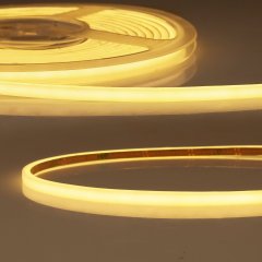 Steckerfertiger LED Stripe NEON927 MiniAmp Milky 24V, 7W, 120cm-5m