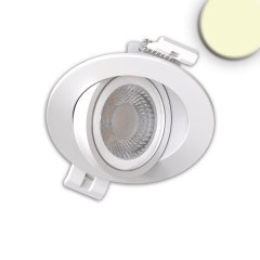 LED Einbauleuchte Sphere-68 schwenkbar, 6W, 40�, ColorSwitch 2700/3000/4000K, wei�