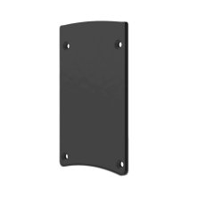 Isoled Endkappe EC124 Aluminium schwarz f�r Leuchtenprofil HALON mit Cover C29/C61