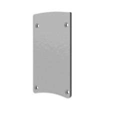 Isoled Endkappe EC124 Aluminium silber f�r Leuchtenprofil HALON mit Cover C29/C61