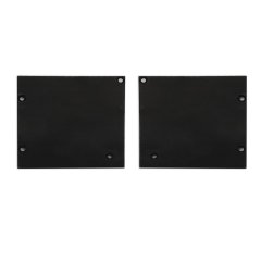 Isoled Endkappe Alu EC127 f�r Vorhangprofil  Curtain10 ONE mit VISOR, 1 Paar \(links & rechts\), schwa