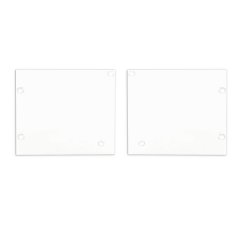 Isoled Endkappe Alu EC127 f�r Vorhangprofil  Curtain10 ONE mit VISOR, 1 Paar \(links & rechts\), wei�