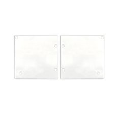 Endkappe EC131 Alu wei� f�r Vorhangprofil Curtain10 ONE HIGH mit VISOR, 1xlinks, 1xrechts