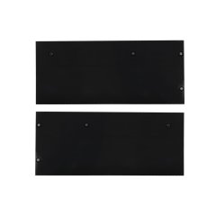 Isoled Endkappe Alu EC129 f�r Vorhangprofil  Curtain10 DOUBLE mit VISOR, 1 Paar \(links & rechts\), sc