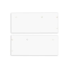 Isoled Endkappe Alu EC129 f�r Vorhangprofil  Curtain10 DOUBLE mit VISOR, 1 Paar \(links & rechts\), we
