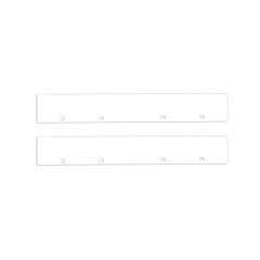 Isoled Endkappe Alu EC128 f�r Vorhangprofil  Curtain10 DOUBLE, 2 St�ck, wei�