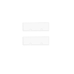 Isoled Endkappe Alu EC126 f�r Vorhangprofil  Curtain10 ONE, 2 St�ck, wei�
