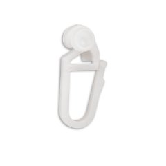 Rollengleiter mit Vorhanghaken f�r Vorhangeinlage 6mm, 100 St�ck