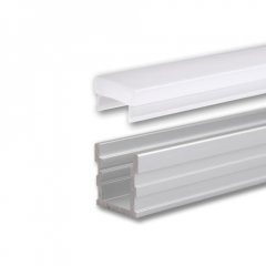 LED befahrbares Alu Montageprofil 2m inkl. Cover opal, GROUND-OUT16