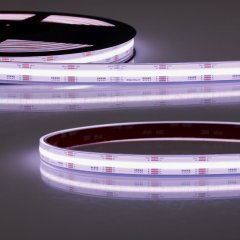 LED Streifen AQUA COB RGB+WW 2700K Linear 24V, 20W/m, wasserdicht IP68, 5m, B: 14,8mm