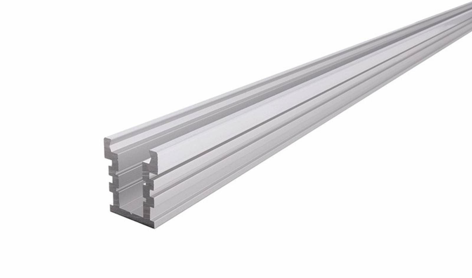 IP-Profil, U-hoch, befahrbar EU-01-12 f�r 12mm LED Stripes, Silber-matt, 2000 mm
