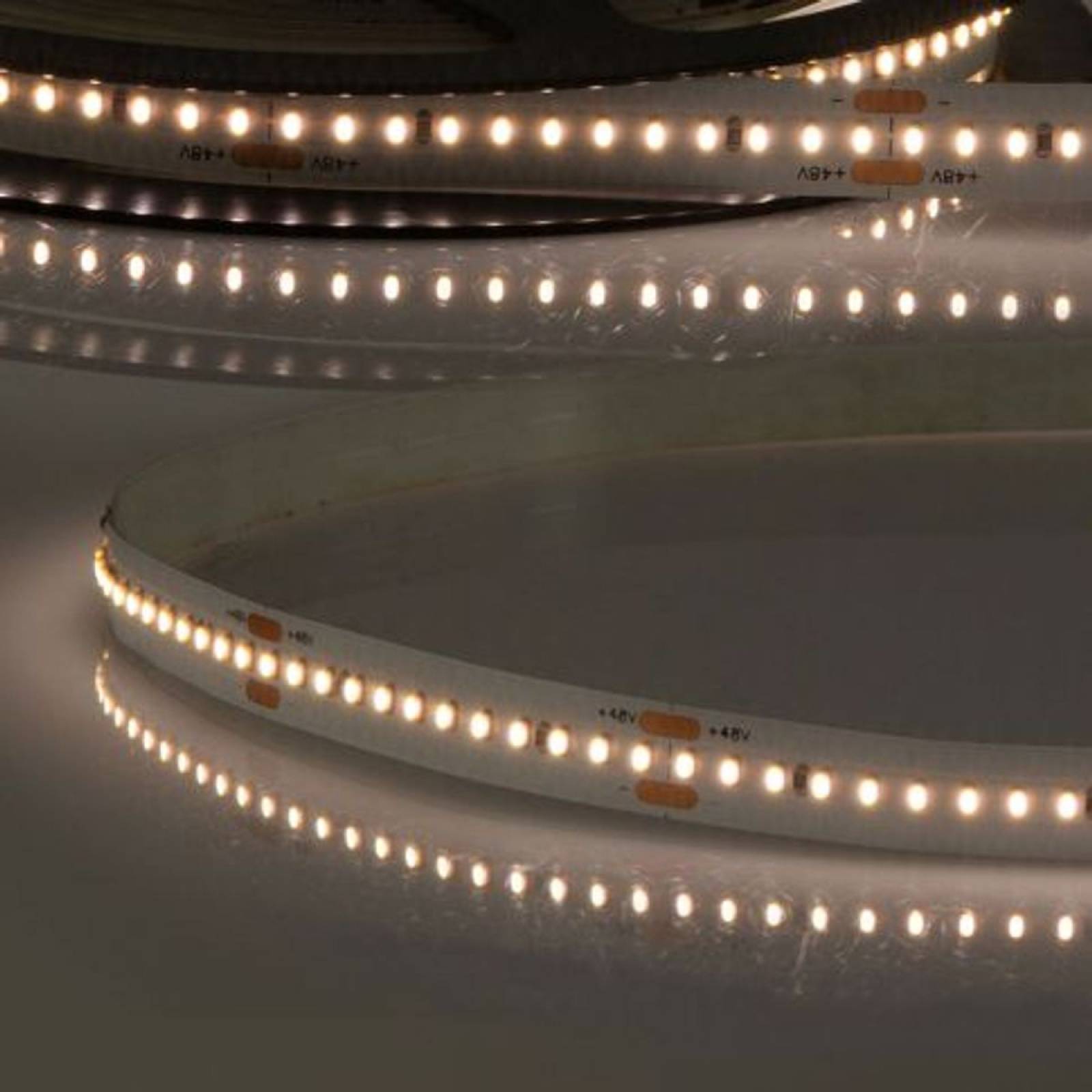 ISOLED 48V LED Stripe Linear CRI90+, 8W/m, 3000K warmwei�, 30m