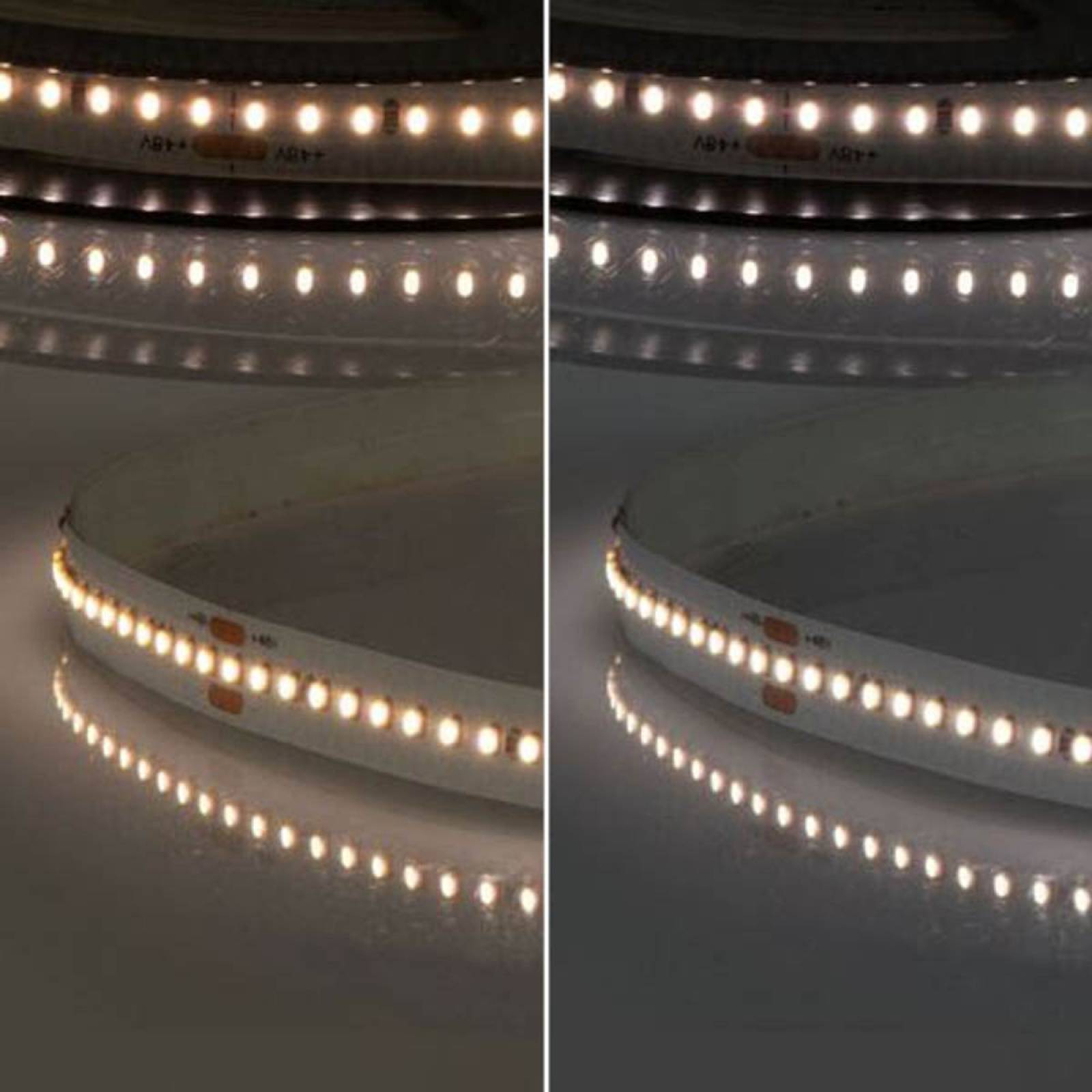 ISOLED 48V LED Stripe Linear CRI90+, 8W/m, IP20, einfarbig, 5m/30m