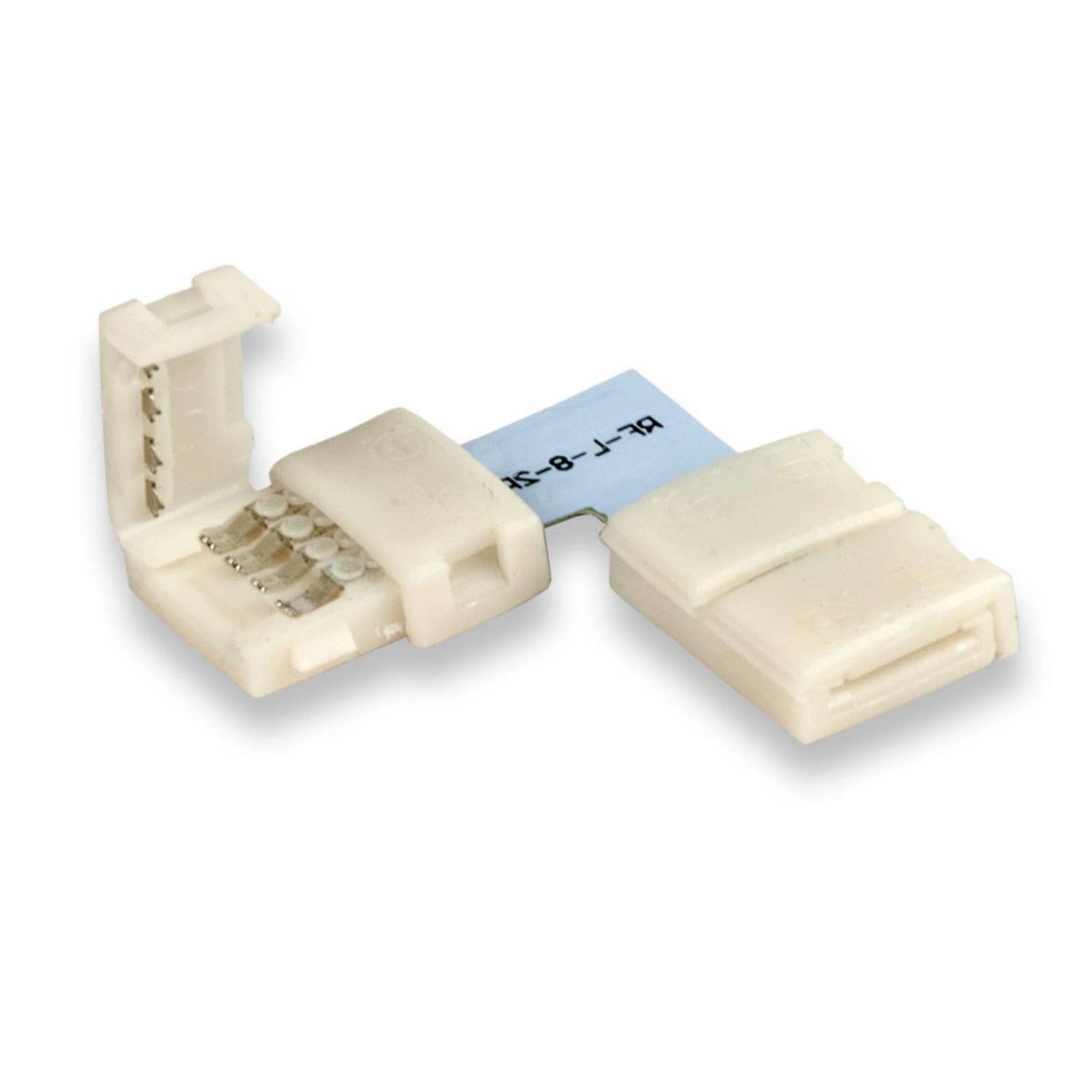 ISOLED C1-212 LED Stripe Clip Eck Verbinder 2 polig, wei� f�r Breite 12mm