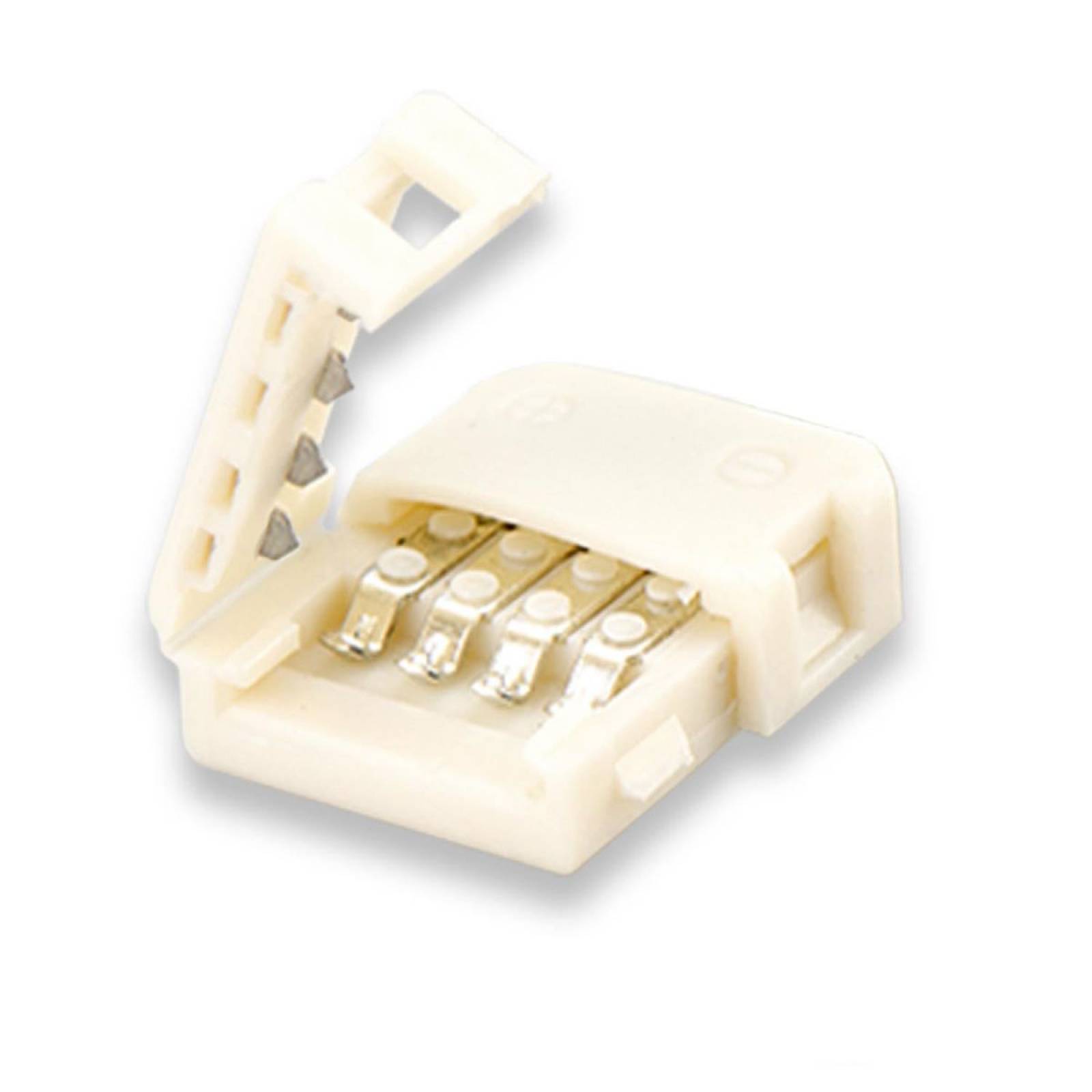 ISOLED C1-212 LED Stripe Clip Verbinder 2 polig Kunststoff wei� f�r Breite 12mm