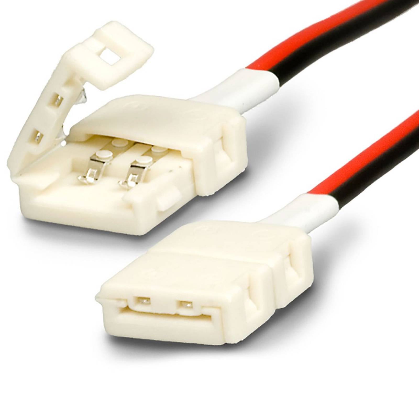 ISOLED C1-28 LED Stripe Clip Kabelverbinder 2 polig, wei� f�r Breite 8mm