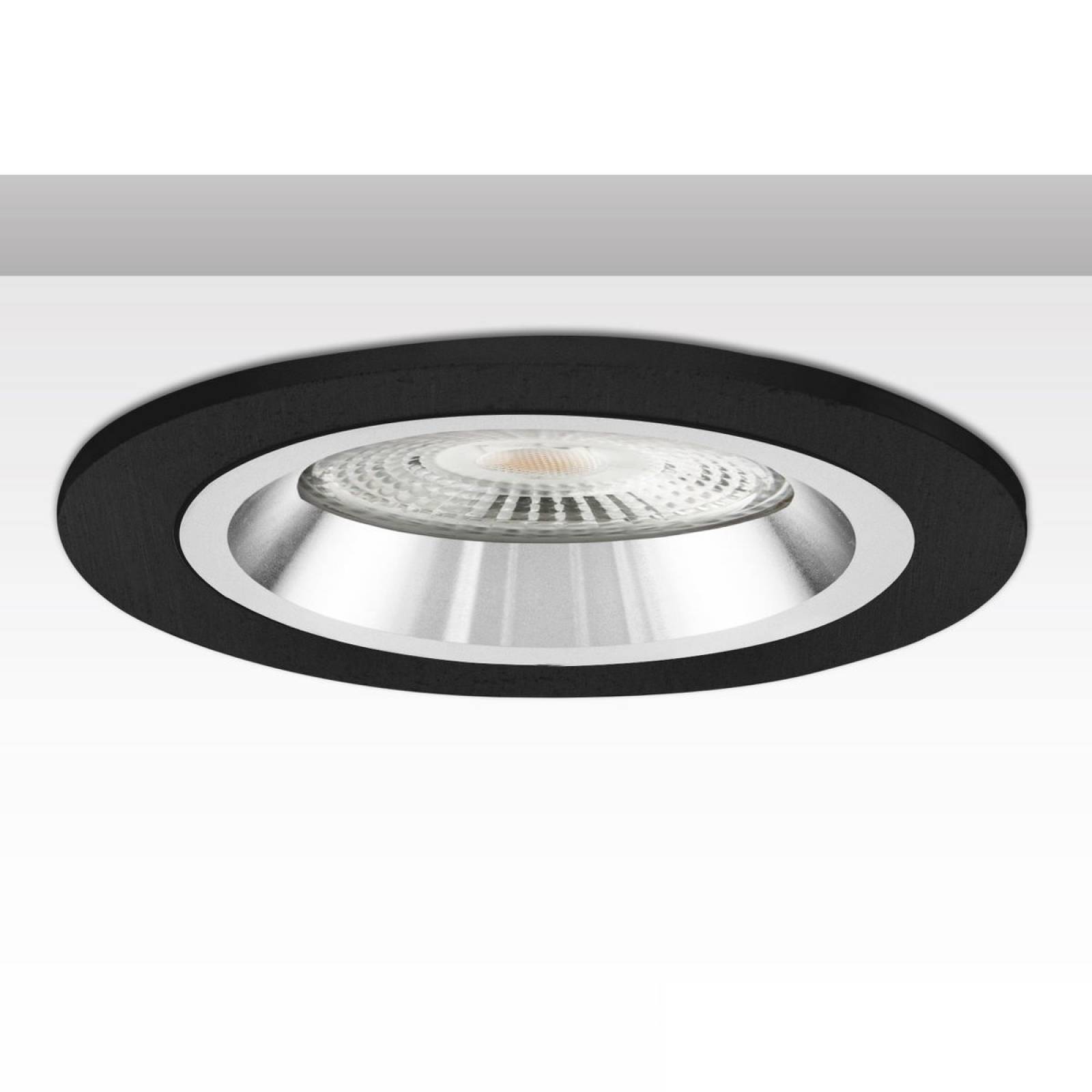ISOLED Einbaurahmen f. Downlight Kombi f�r GU10/MR16, schwarz und wei�-silber