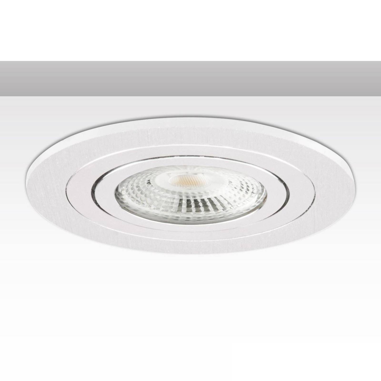 ISOLED Einbaurahmen f. Downlight Kombi f�r GU10/MR16, wei� und Alu wei�