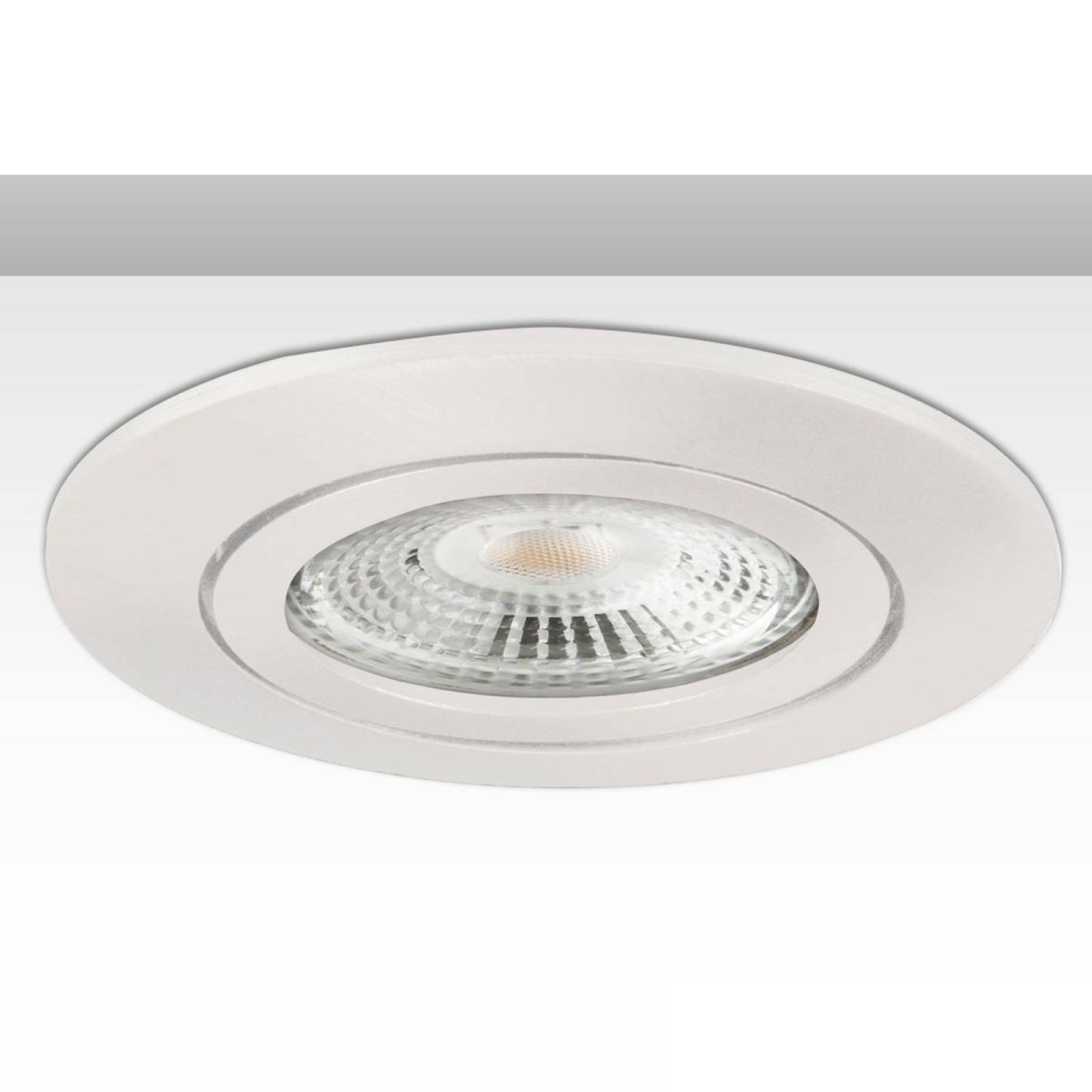 ISOLED Einbaurahmen f. Downlight rund f�r GU10/MR16, Alu wei�
