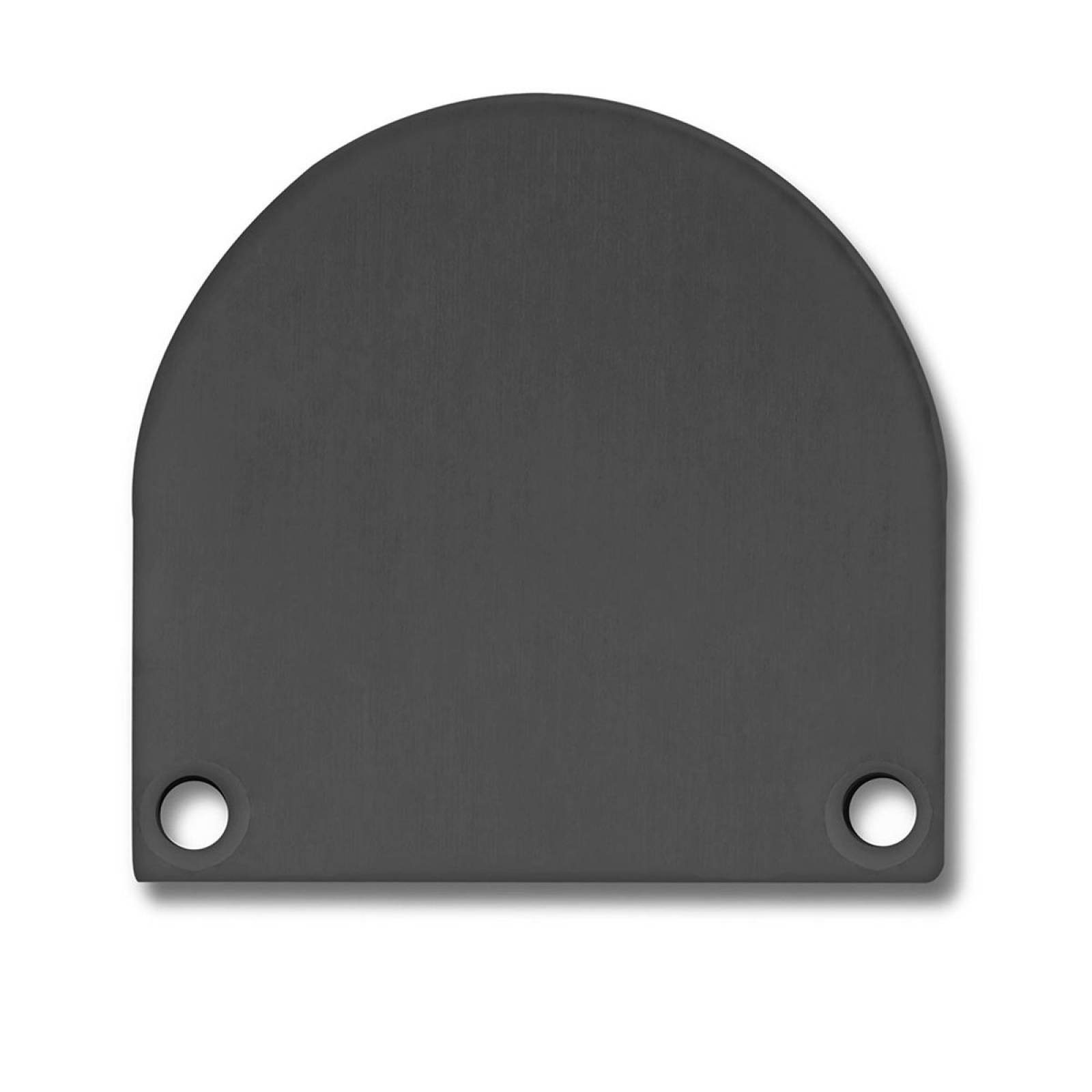 ISOLED Endkappe Alu schwarz f�r SURF/DIVE20 FLAT mit COVER13 2 STK inkl. Schraube