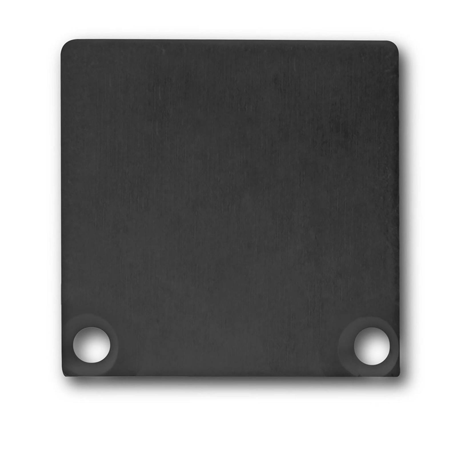 ISOLED Endkappe Alu schwarz f�r SURF/DIVE20 mit COVER10 2 STK inkl. Schrauben