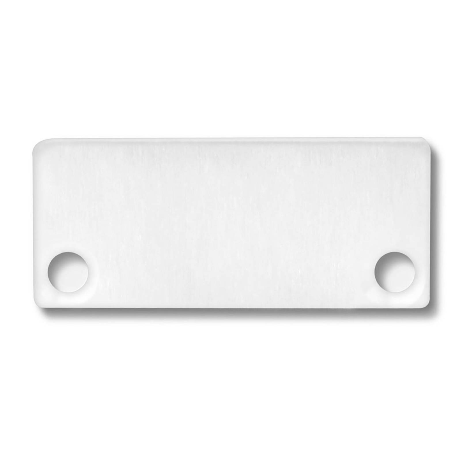 ISOLED Endkappe Alu wei� f�r SURF/DIVE20 FLAT mit COVER10 2 STK inkl. Schraube