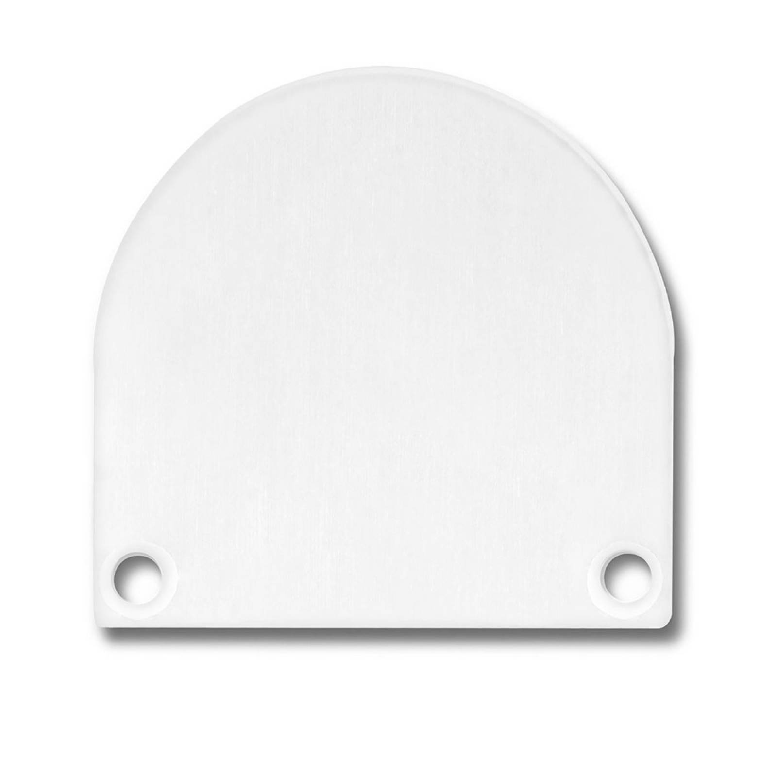 ISOLED Endkappe Alu wei� f�r SURF/DIVE20 FLAT mit COVER13 2 STK inkl. Schraube