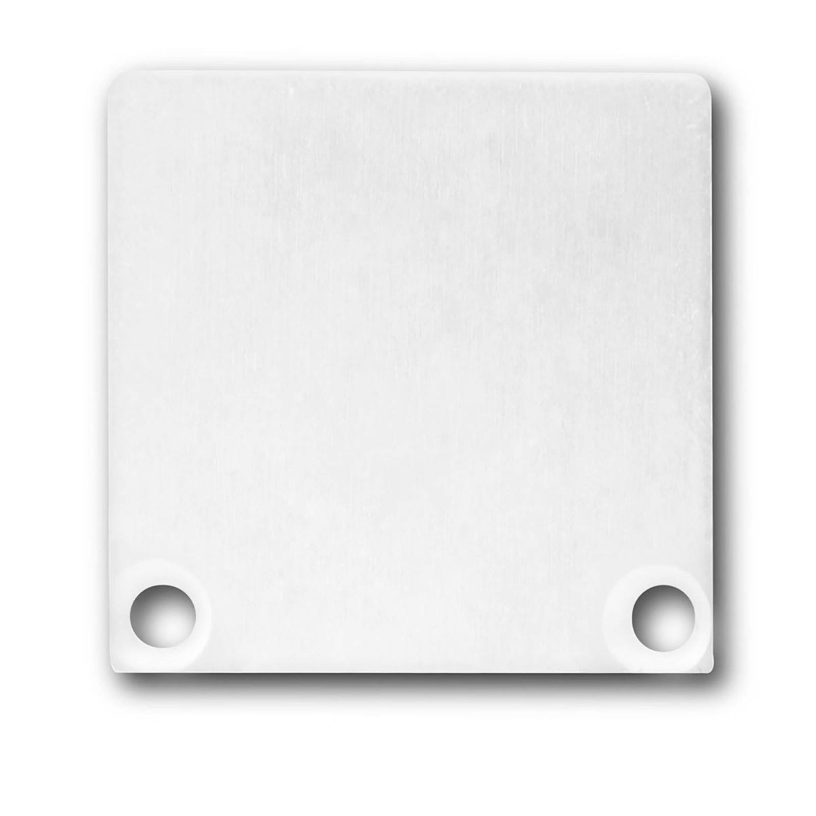 ISOLED Endkappe Alu wei� f�r SURF/DIVE20 mit COVER10 2 STK inkl. Schrauben