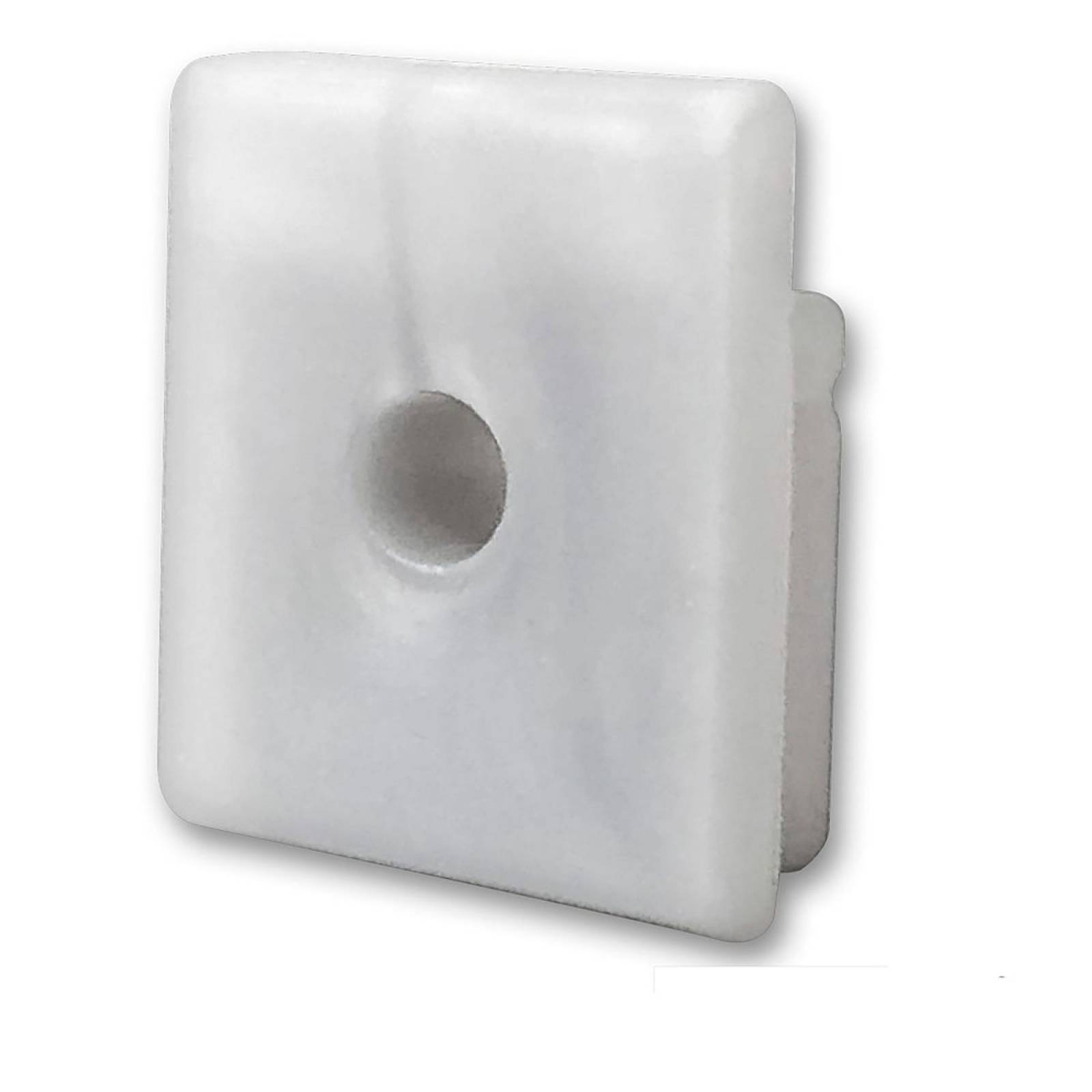 ISOLED Endkappe EC 57 Silikon f�r Profil SURF16 , 1 STK, mit Kabeldurchf�hrung