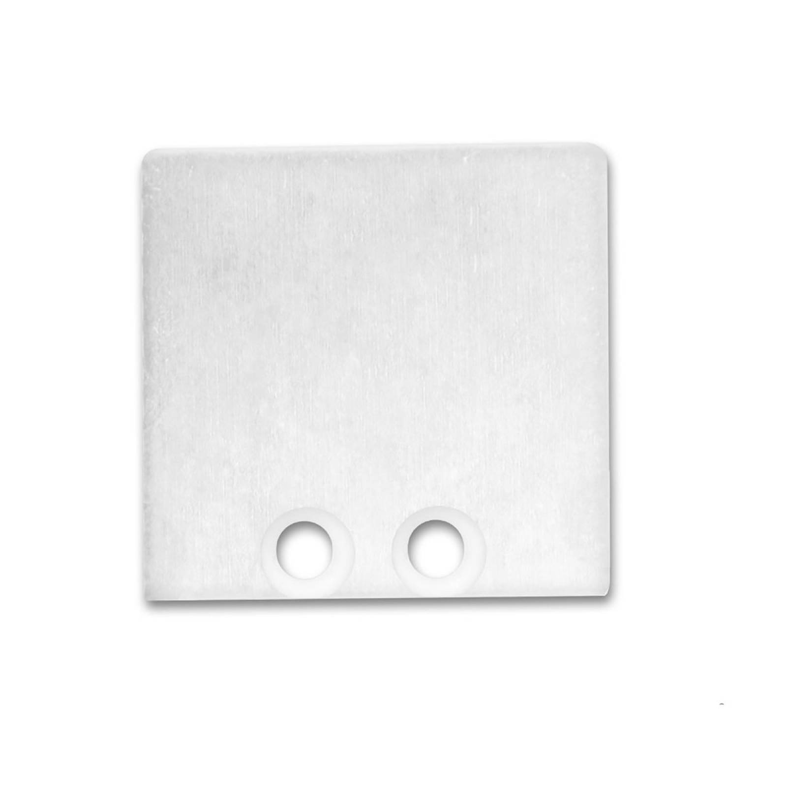 ISOLED Endkappe EC 58W wei� RAL 9010 f�r Profil SURF16, 2 STK, inkl. Schrauben