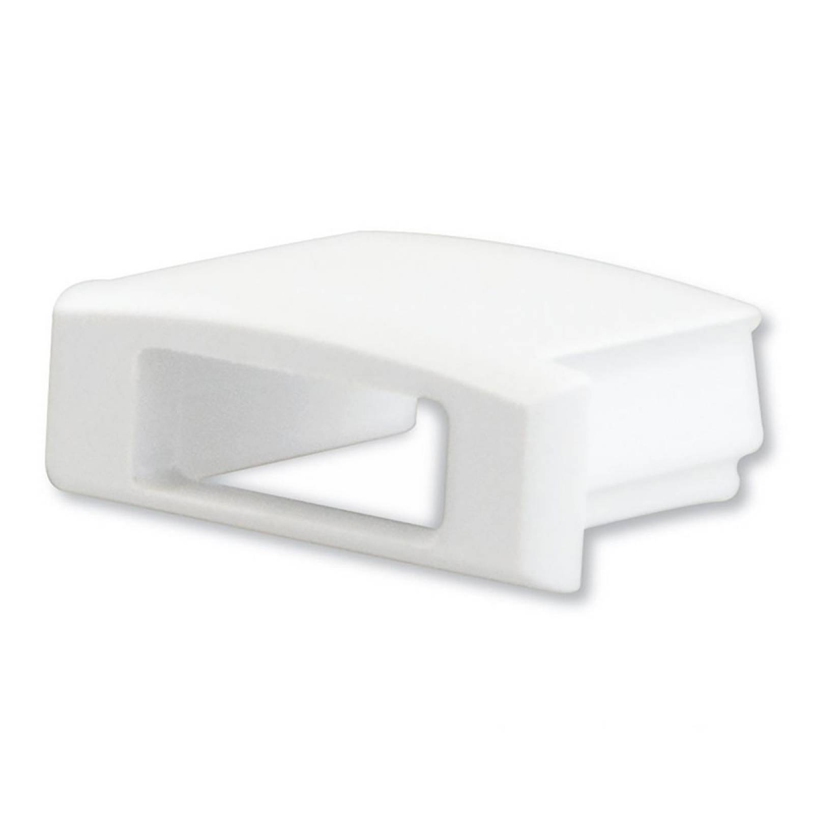 ISOLED Endkappe EC2W wei� f�r SURF12 FLAT mit Kabeldurchf�hrung, 1 STK